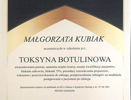 Polski Instytut Medycyny i Kosmetologii Toksyna botulinowa